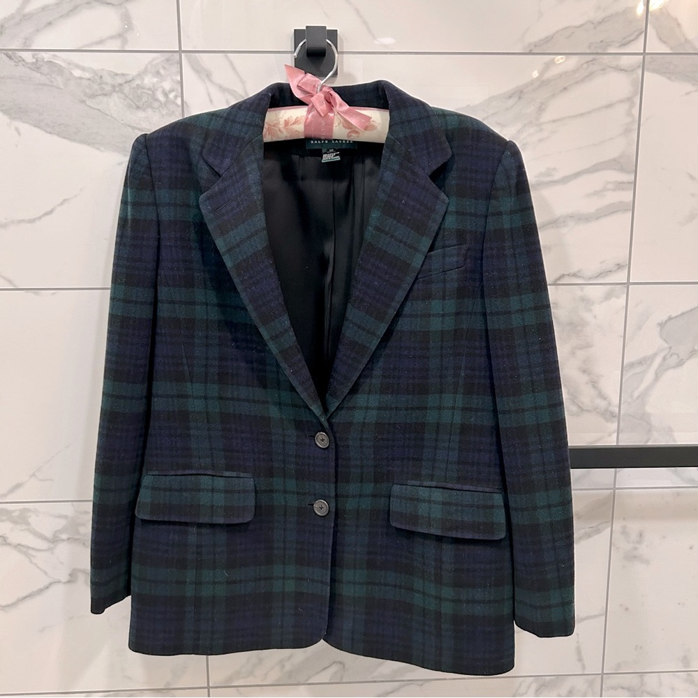 Ralph Lauren navy/dark green blazer size 10 - Picture 1 of 7